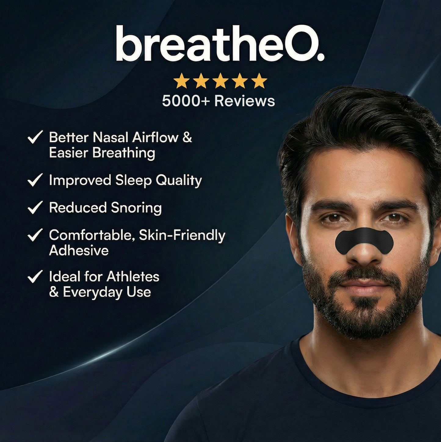 breatheO. Nasal Strips (30 Pack)