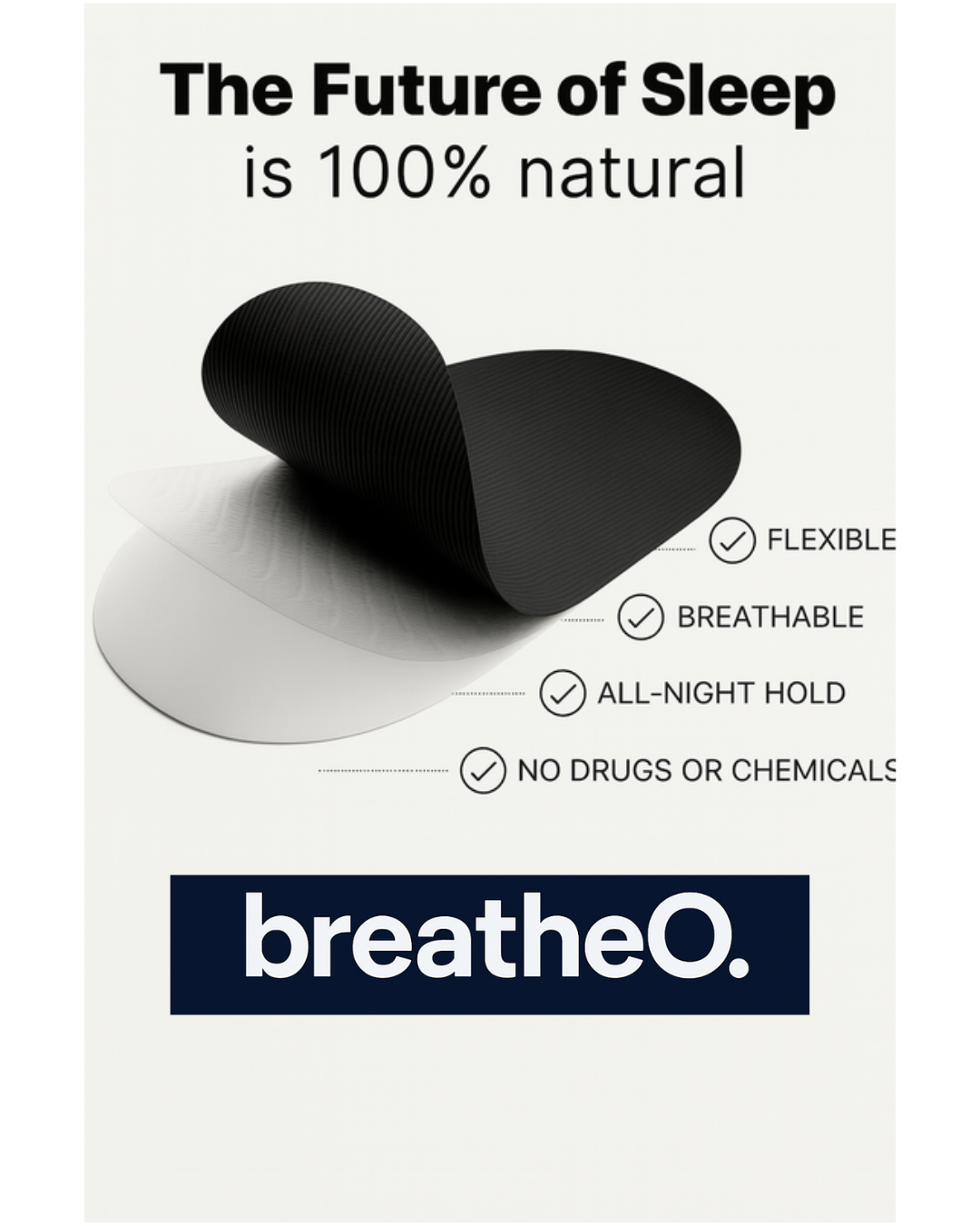 breatheO Mouth Tape (30 Pack).