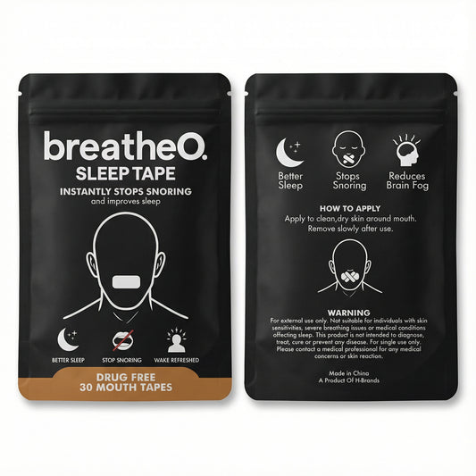 breatheO Mouth Tape (30 Pack).